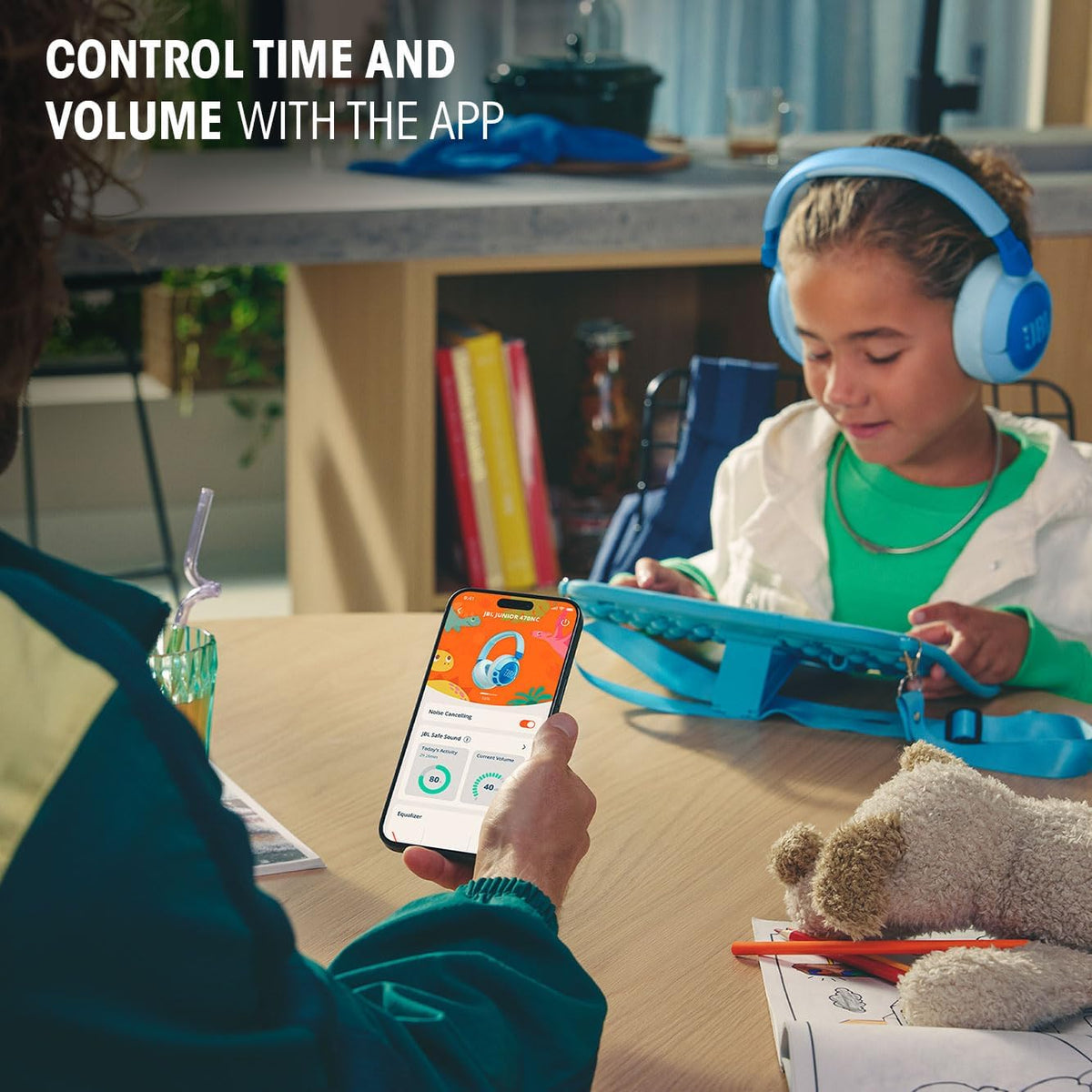 JBL Junior 470NC Wireless Kids Headphones — White