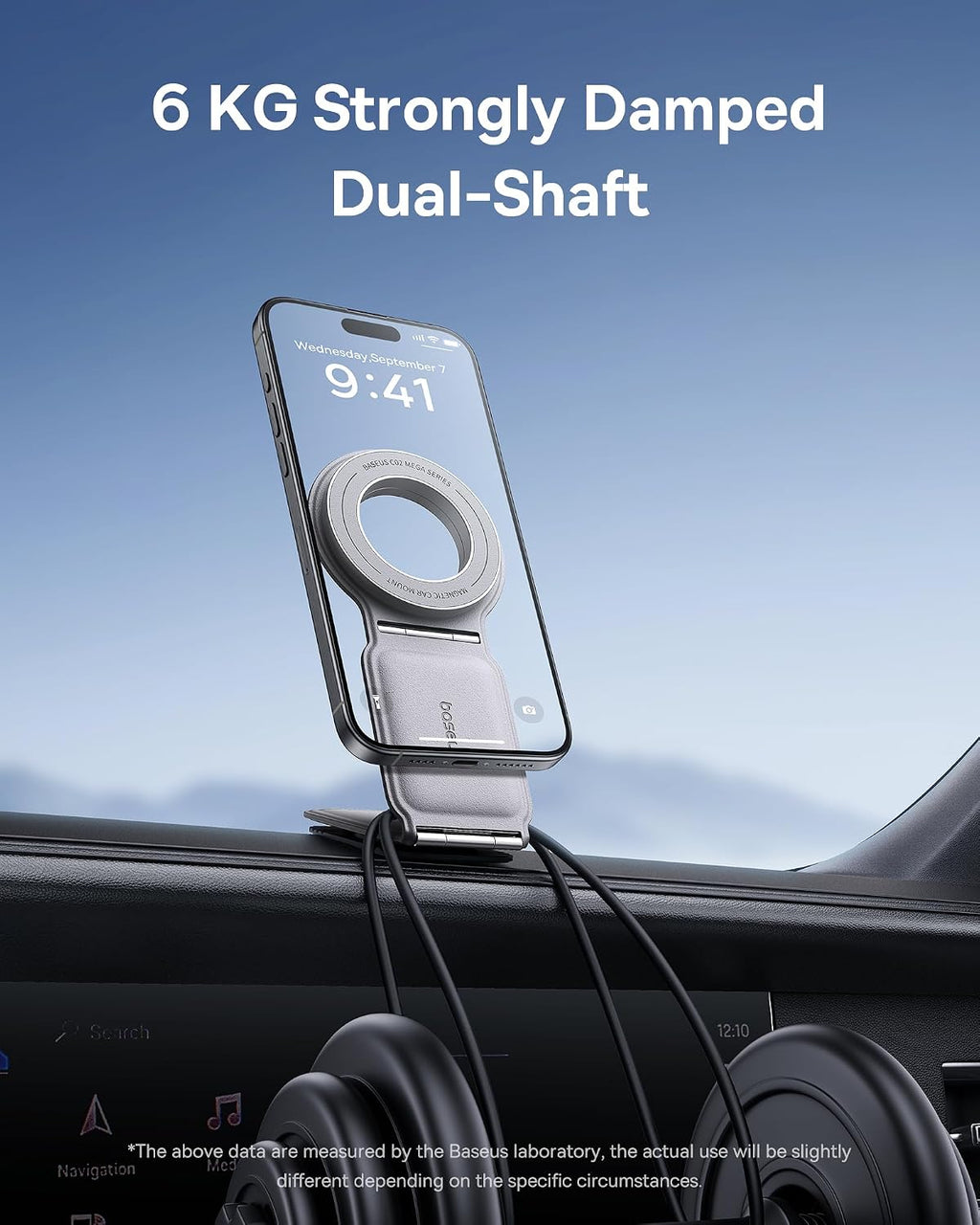 Baseus PrimeTrip Series C02 Mega Magnetic Car Mount Stick-on Version Frosted Gray — Grey