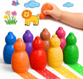 YPLUS Stackable Jumbo Crayons — 8 Colours