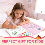YPLUS Watercolour Activity Book with 8 Paint Colours — Princess