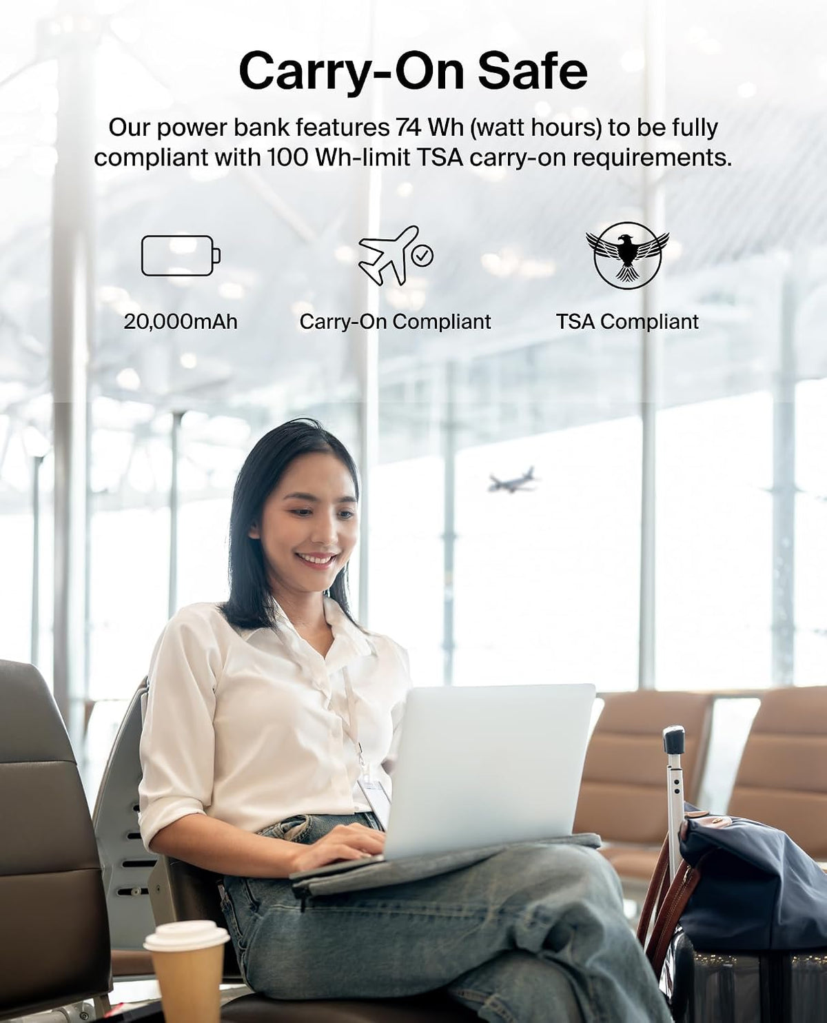 Belkin USB C Portable Charger 20000 Mah, 20K Power Bank With Type Input Output Port And 2 A Ports Included To Cable For Iphone, Galaxy, More – Black