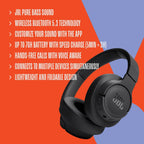 JBL Tune 720BT Wireless Over-Ear Headphones — Black