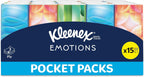 Kleenex Emotions Pocket Pack Tissues, 15 Pack x 7 sheets (3ply) — additional view 2