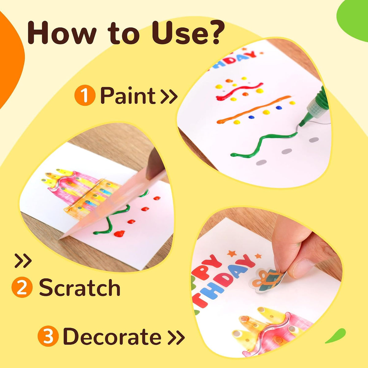 YPLUS Rainbow Scratch Art Activity Set — Scratch & Rubbing Art