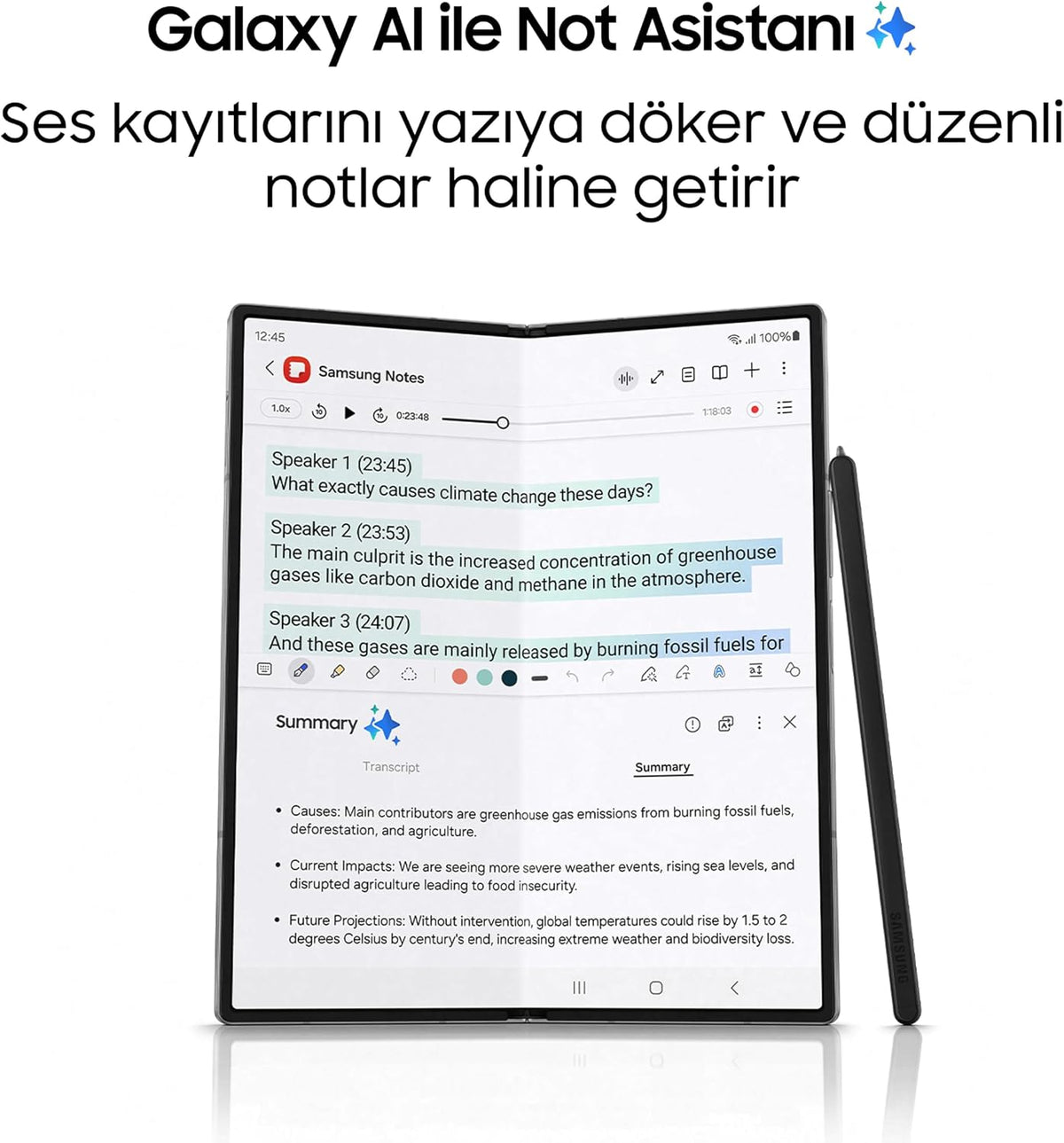 SAMSUNG (Refurbished) Galaxy Z Fold6, 12GB RAM, 256GB Storage, Silver Shadow, Big Screen