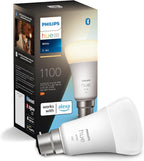 Philips Hue Smart Bulb, B22, Dimmable, Dynamic Settings, Works with Alexa, Google Assistant and Apple Homekit — White