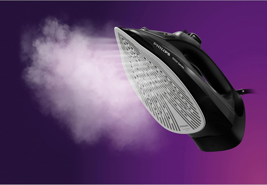 Philips Steam Iron 2600W, 45g/min Continuous Steam, 200g Steam Boost — black