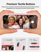 Belkin SheerForce Protect MagSafe Compatible iPhone 17 Pro Max Case with Slim Design & Anti-Scratch Treated Coating - Magnetic, Transparent, & Shockproof Protective iPhone Case - Pink