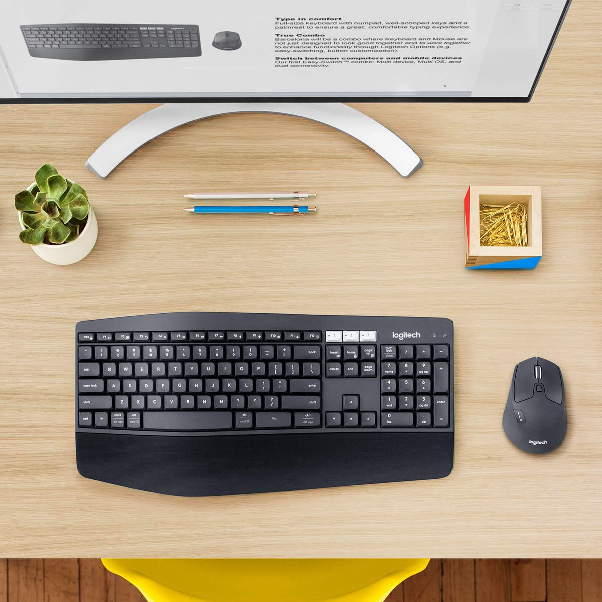 Logitech MK850 Keyboard and Mouse Combo — Black