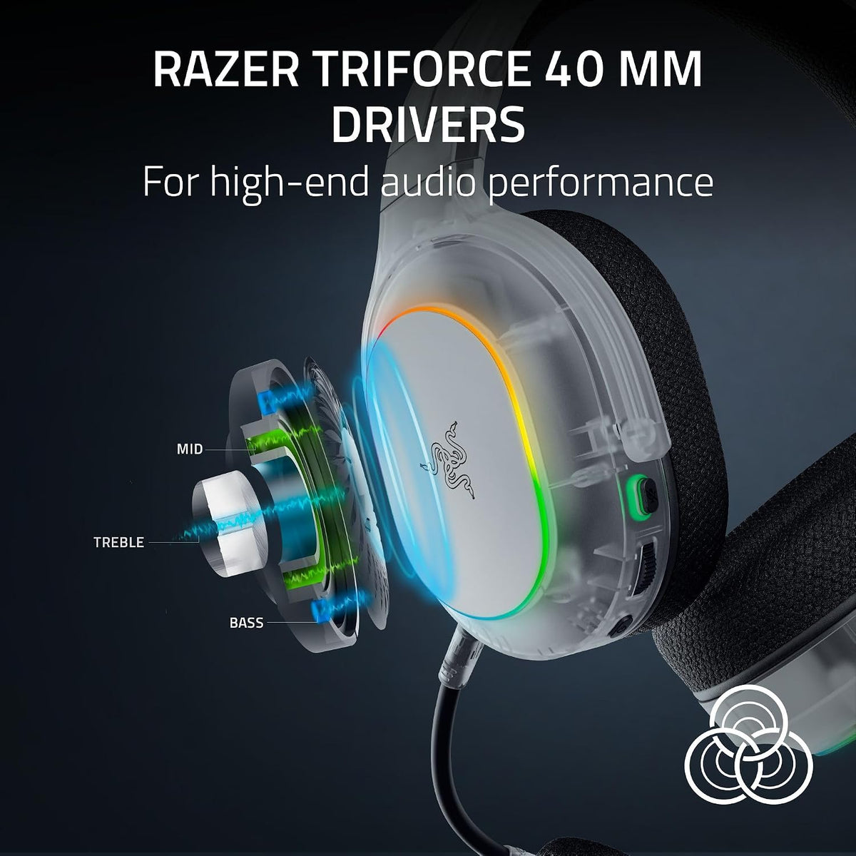 Razer Barracuda X Chroma Wireless Gaming Headset — Phantom White Edition — product image 5