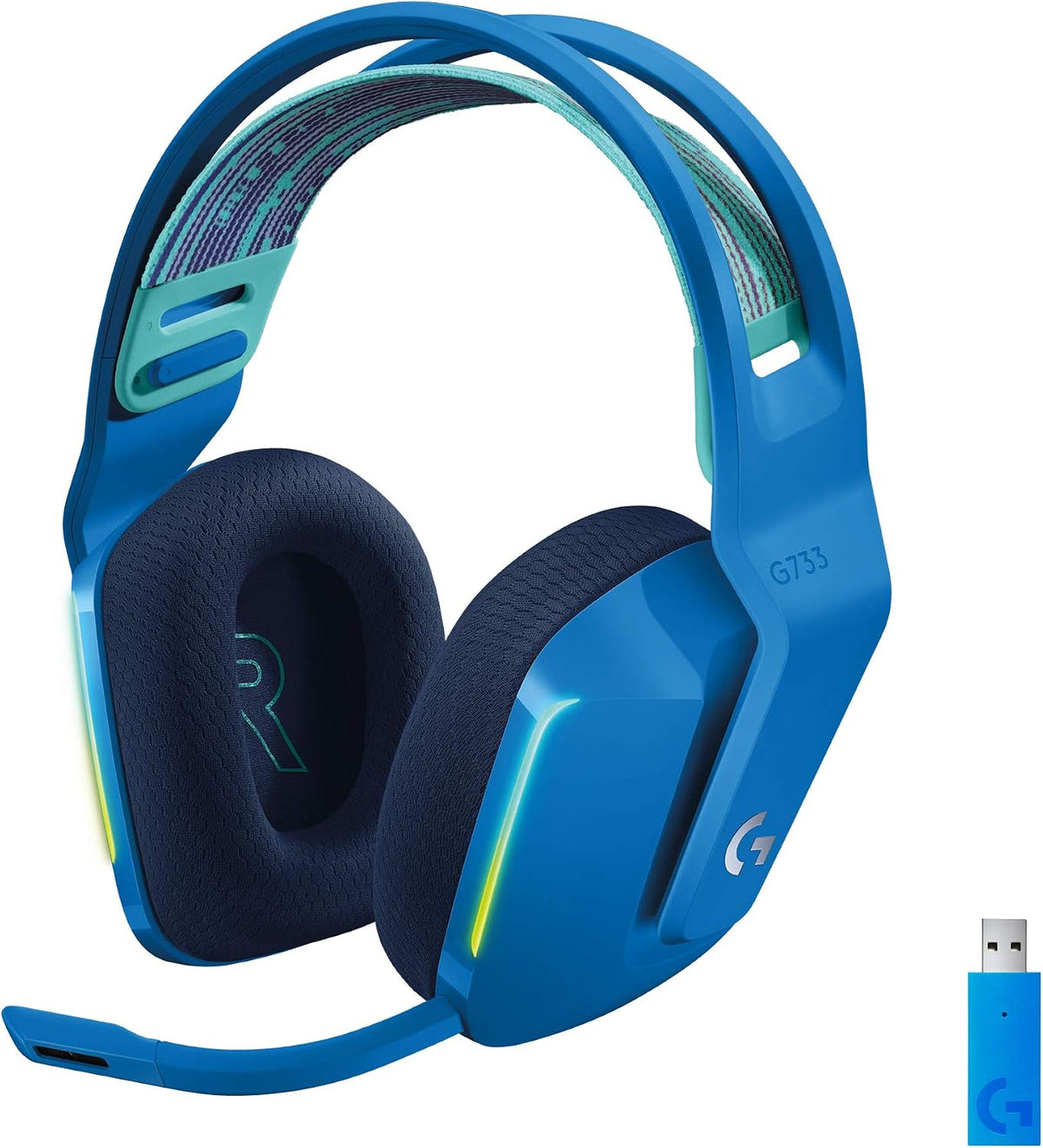 Logitech G733 Wireless Gaming Headset — Blue
