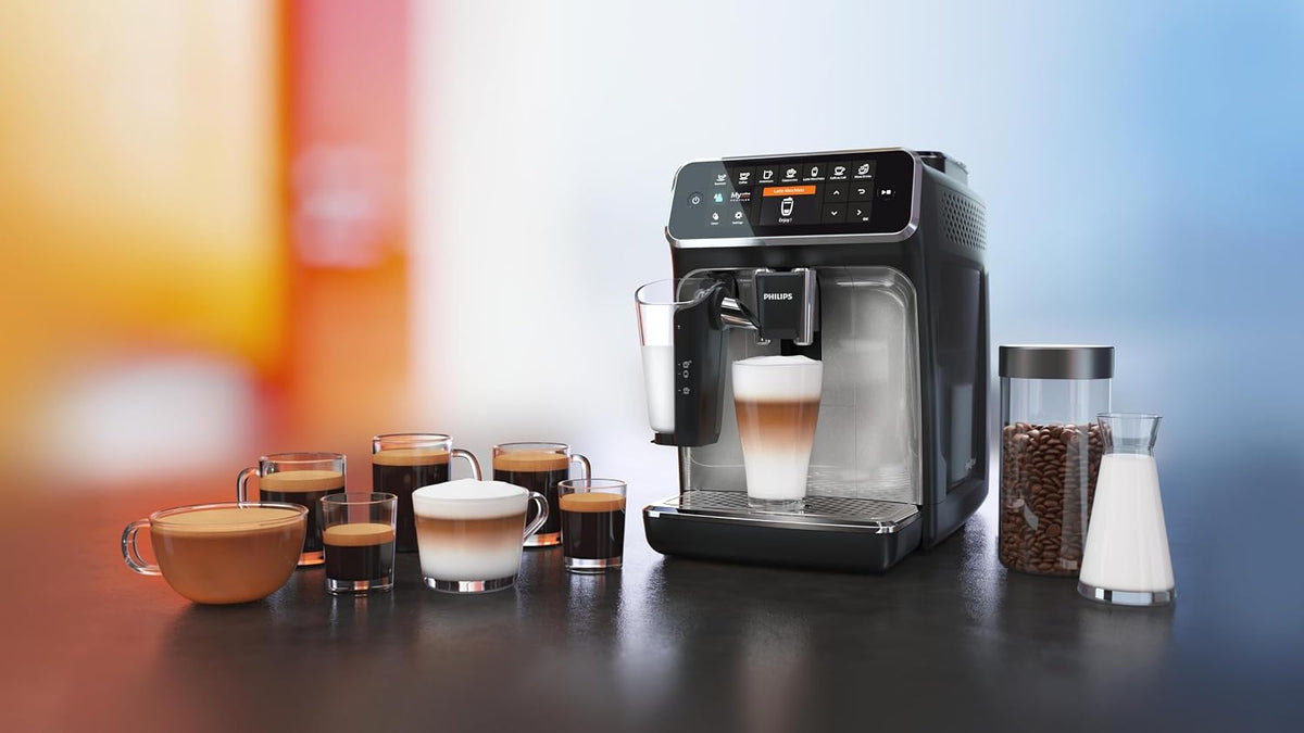 Philips Fully Automatic Coffee Machine, 12 Hot Beverages — black