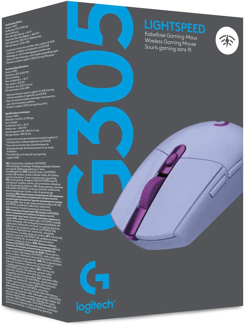 Logitech G305 Wireless Gaming Mouse — Lilac