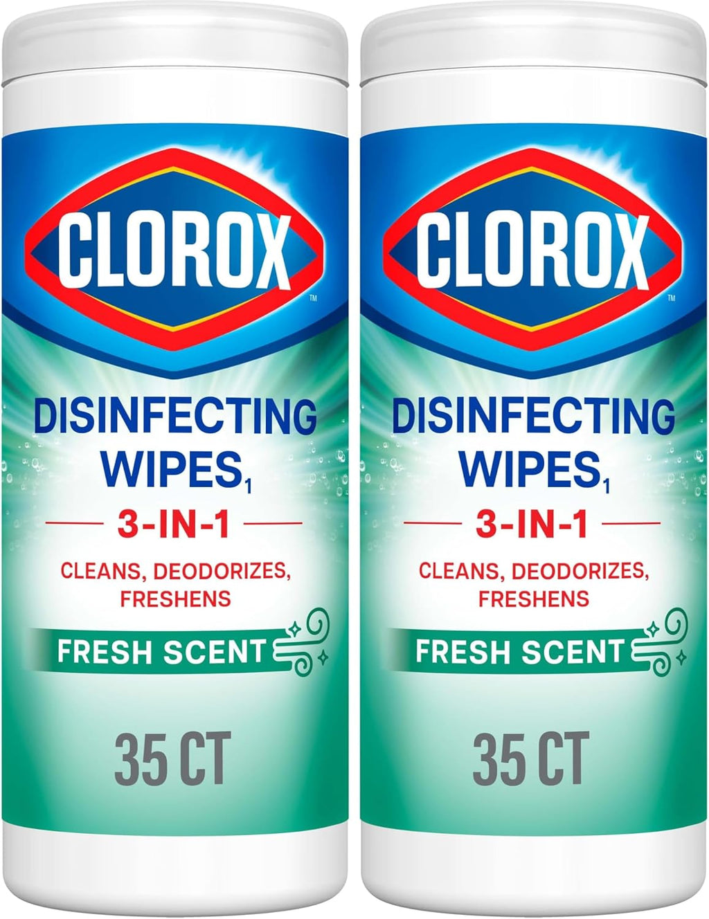 Clorox 35 Count Disinfecting Wipes Fresh Scent (Pack of 2) — front product image