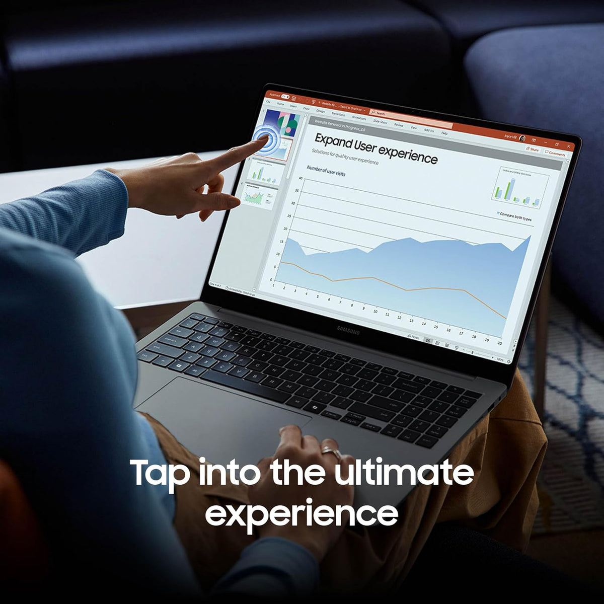 Samsung 14" Galaxy Book4 Pro Laptop PC Computer, Intel Core 7 Ultra Processor 512GB, 3K AMOLED (2880 x 1800) Touchscreen, Advanced Security, 2024 Model, NP940XGK-KG1US, Moonstone Gray