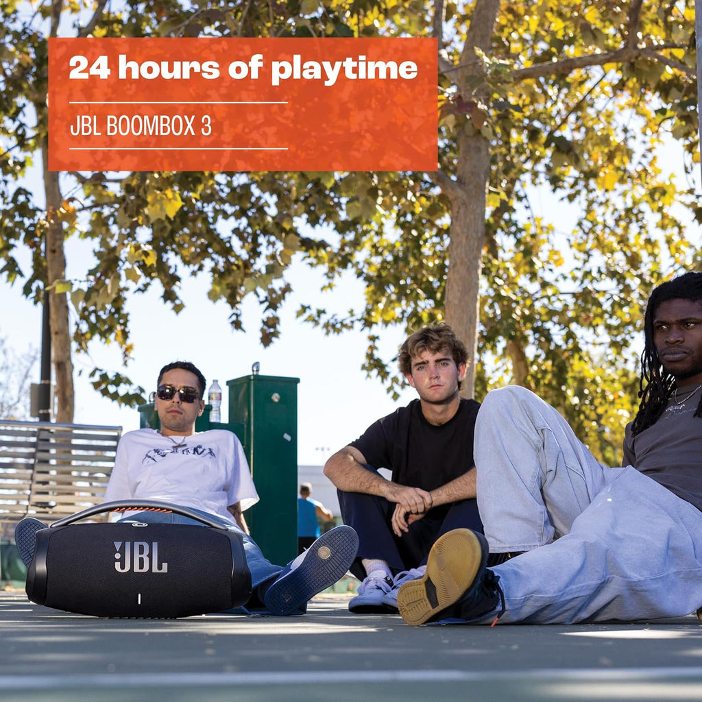 JBL Boombox 3 Portable Bluetooth Speaker — Black