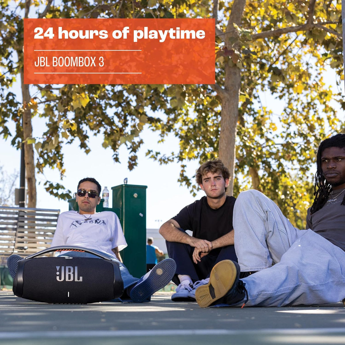 JBL Boombox 3 Portable Bluetooth Speaker — Black