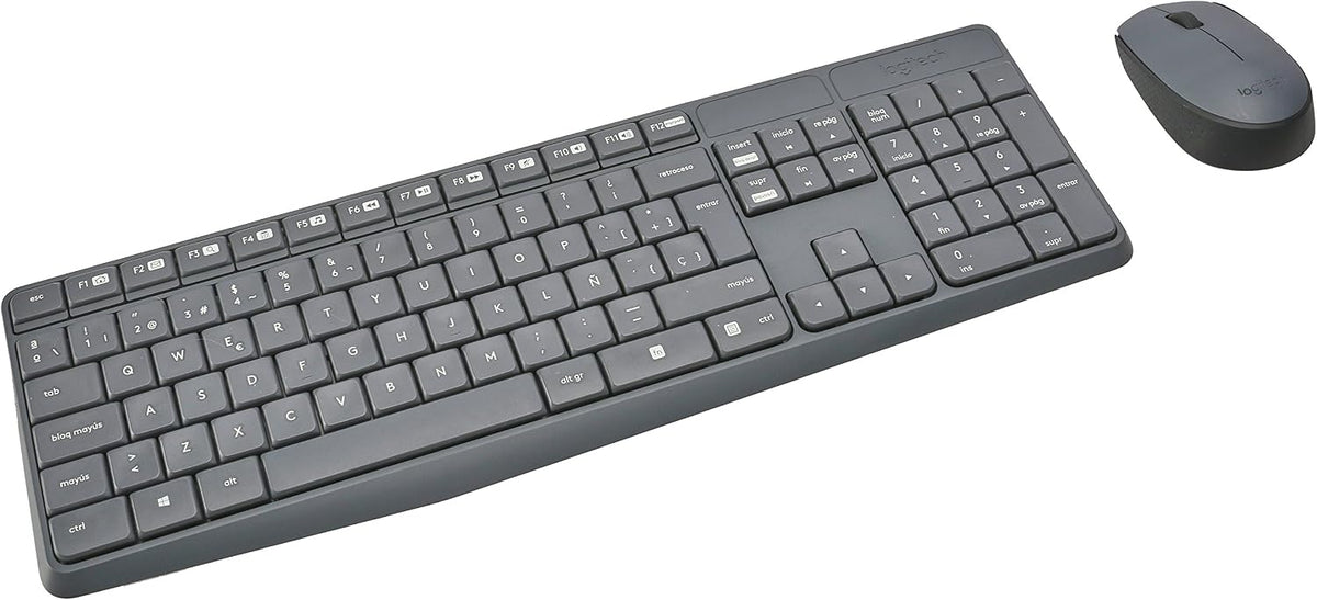 Logitech MK235 Keyboard and Mouse Combo — Grey
