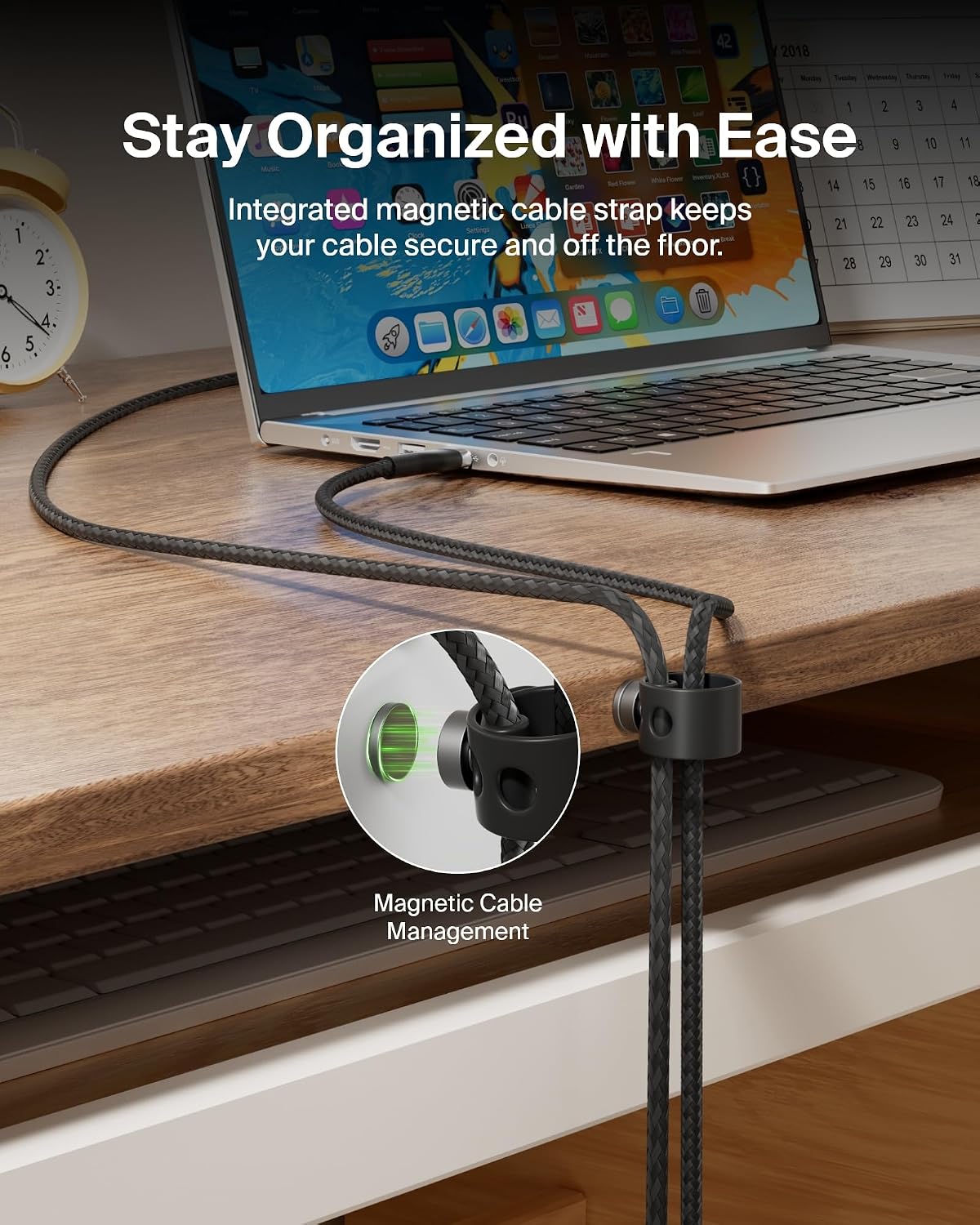 Belkin BoostCharge Pro Flex Braided USB Type C to A Cable (2M/6.6FT), USB USB-IF Certified USB-C Fast Charging Cable for iPad Pro, Galaxy S22, S21, Ultra, Plus, Note 20, Pixel, and More - Black