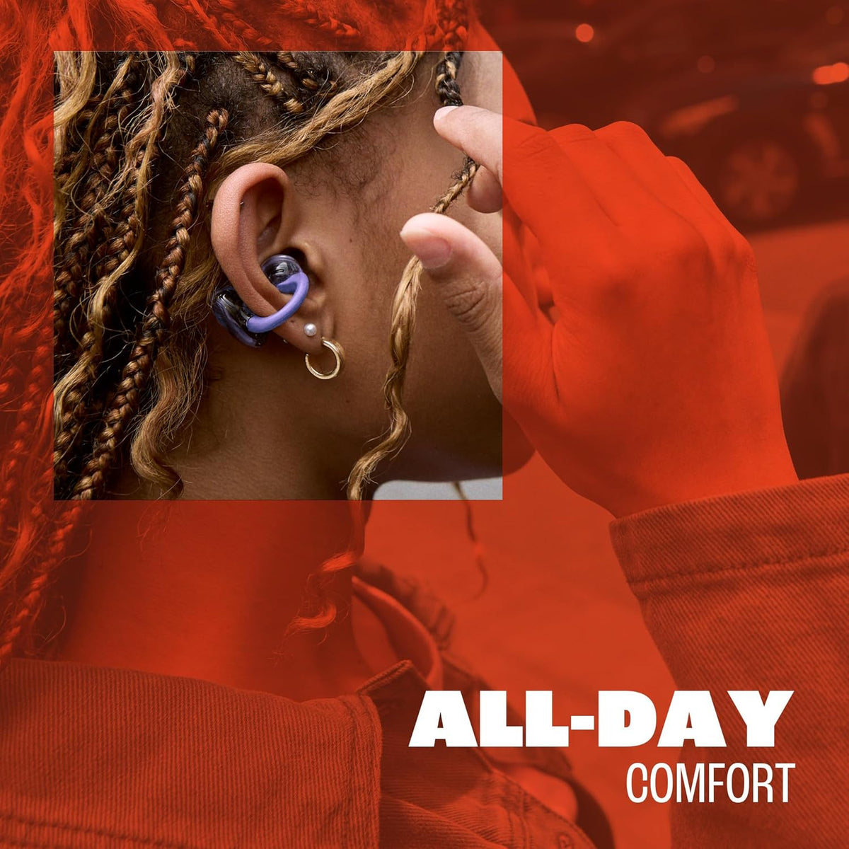 JBL Soundgear Clips Open-Ear Headphones — Ghost Black