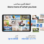 Samsung Galaxy Tab A11, LTE, Android Tablet, Gray, 8GB RAM, 128GB Storage, 8.7" Screen (UAE Version)