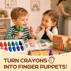 YPLUS Stackable Jumbo Crayons — 8 Colours