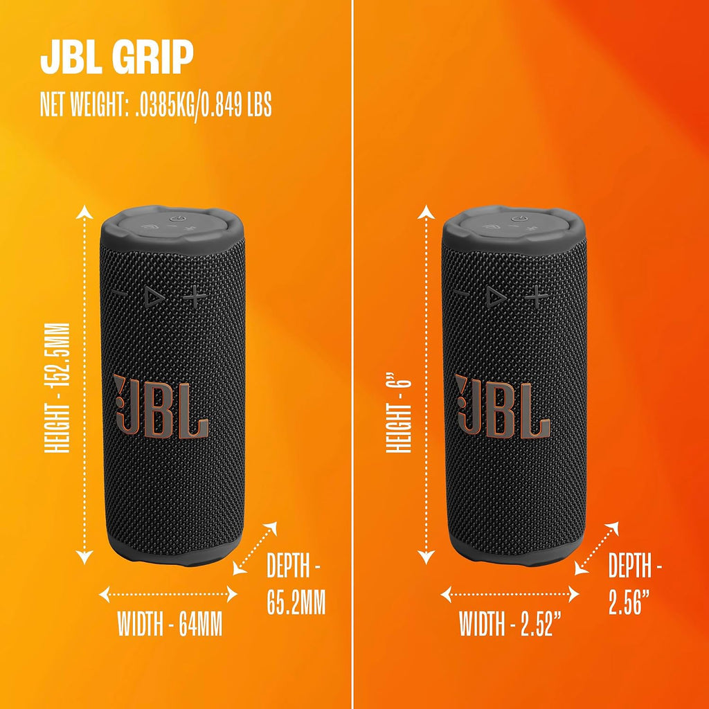 JBL Grip Portable Bluetooth Speaker — Black