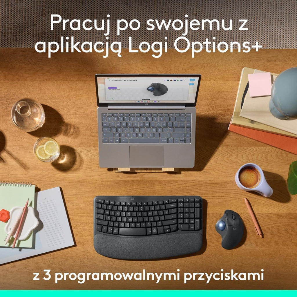Logitech ERGO M575S Wireless Mouse — Graphite
