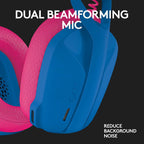 Logitech G435 Wireless Gaming Headset — Blue / Raspberry
