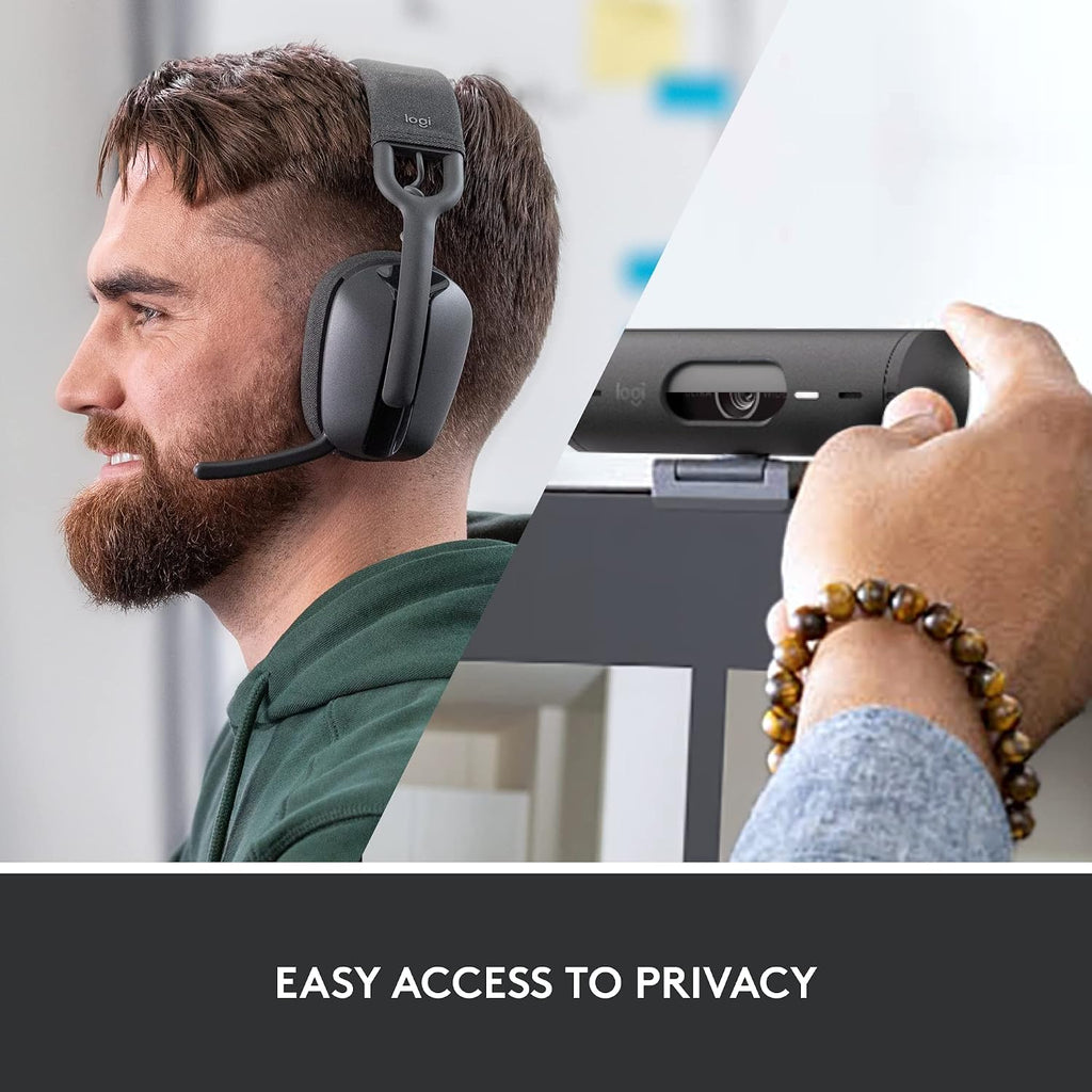 Logitech Brio 500 and Zone Vibe 100 Bundle — Graphite