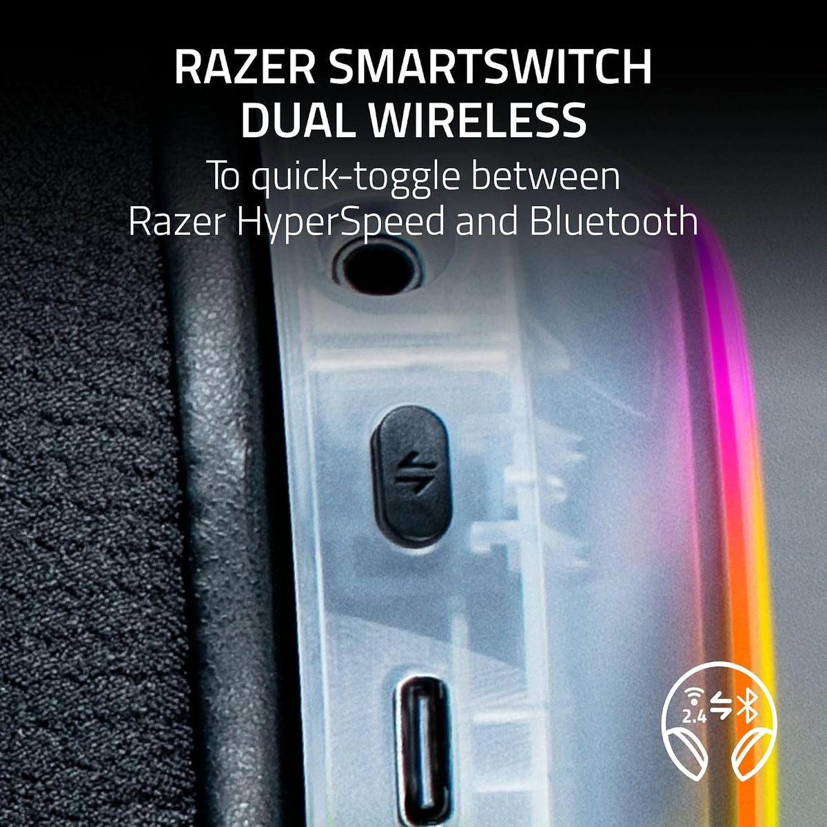 Razer Barracuda X Chroma Wireless Gaming Headset — Phantom White Edition — product image 2