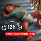 Pampers Night Nappies Pants Size 6 (15+kg) Baby-Dry, Monthly Box, Nappy Panties Provide Extra Protection for the All Night, 138 Nappies