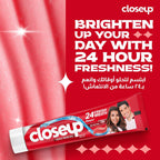 Closeup Triple Fresh Gel Toothpaste, Red Hot, for 24HR fresh breath, 25ml — additional product view 3