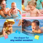 Pampers Splashers Swim Diapers - Size L, 17 Count, Gap-Free Disposable Baby Swim Pants