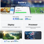 Samsung Galaxy S25 FE AI Phone, Jetblack, 8GB RAM, 256GB Storage, 50MP Camera, 6.7’’ Display, Slim & Lighter Design (UAE Version)