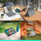 Logitech Combo Touch Keyboard Case for iPad Air 13-inch M2 — Oxford Grey