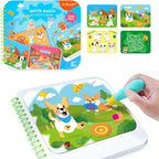 YPLUS Reusable Water-Reveal Activity Book — Animals