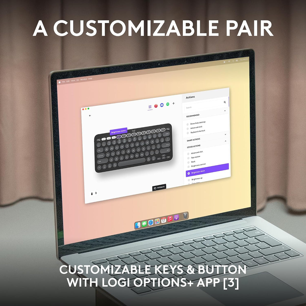 Logitech Pebble 2 Keyboard and Mouse Combo for Mac — Graphite