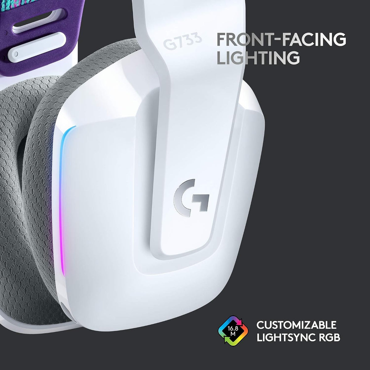 Logitech G733 Wireless Gaming Headset — White
