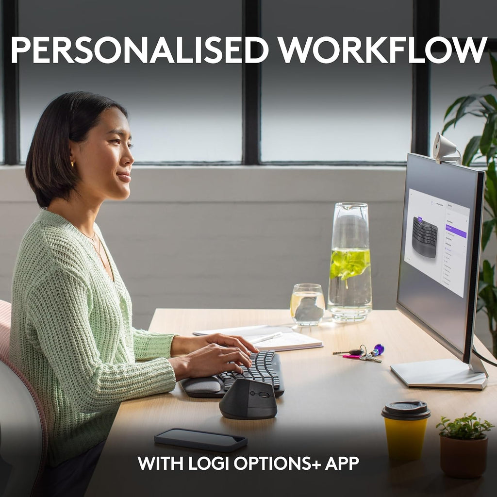 Logitech Wave Keys and Lift Ergonomic Combo — Graphite