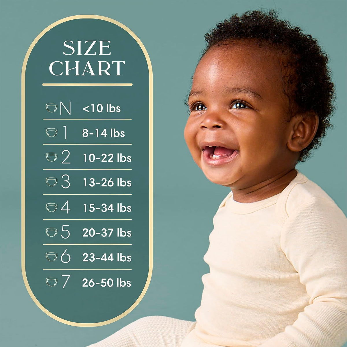 Pampers Amore, Size 3 (13-26 lbs), 66 Count, Our Best Diaper – Hypoallergenic & Fragrance Free, Up to 100% Leakproof, Soft as Cashmere
