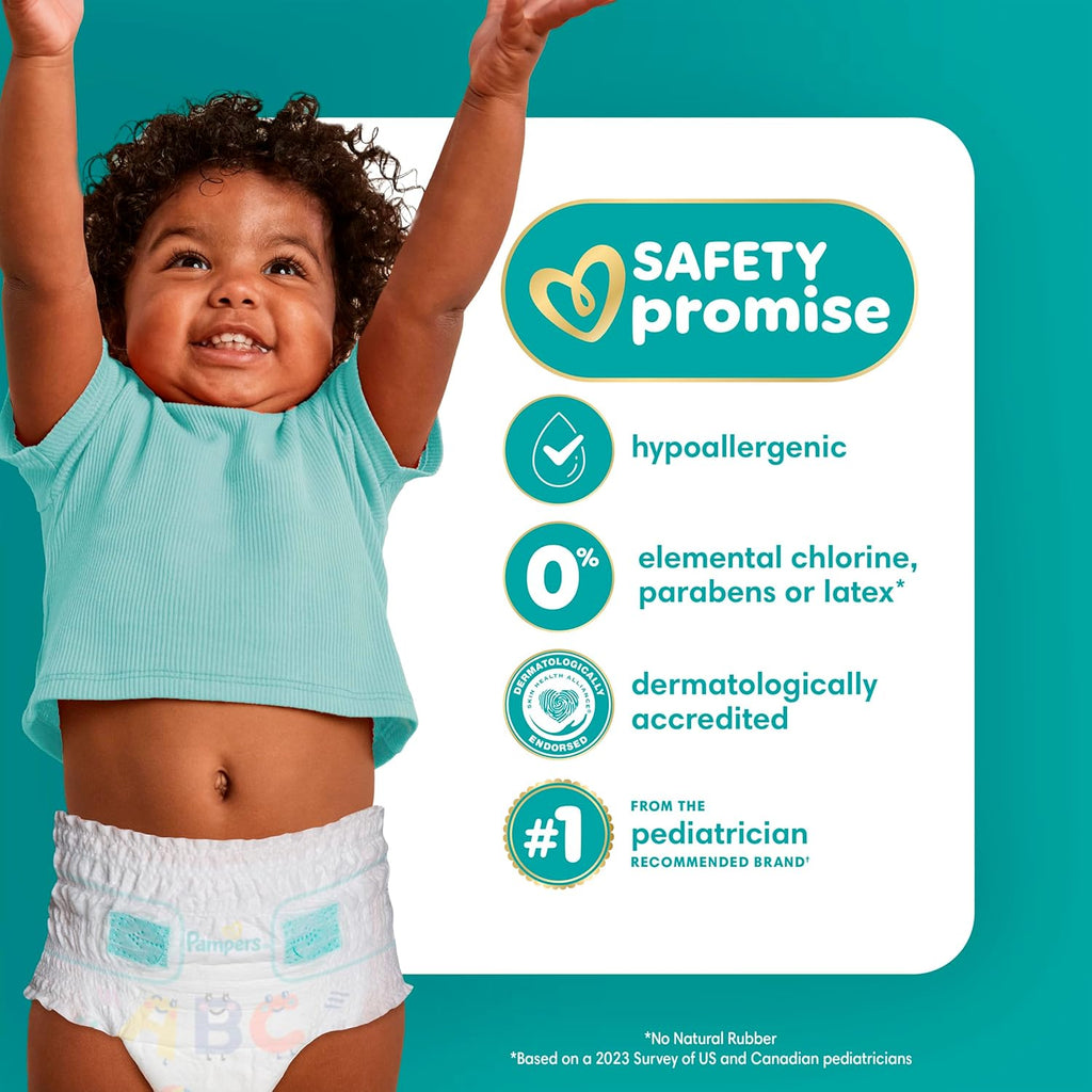 Pampers Cruisers 360 Diapers - Size 7, 44 Count, Pull-On Disposable Baby Diapers, Gap-Free Fit