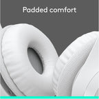 Logitech H390 Headset — Off White