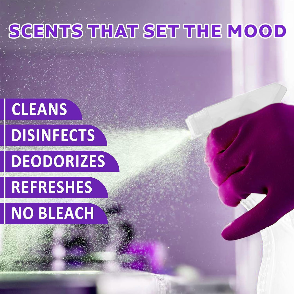 ECOLYTE+ All Purpose Cleaner, Premium for 100% Removal of Dirt, Cleans, Disinfects, Deodorizes & Refreshes, Kills 99.9% Germs, Trigger Spray Bottle – (Lavender, 750ml) — additional view 4