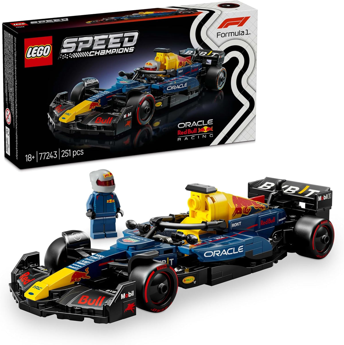 LEGO Speed Champions Oracle Red Bull Racing RB20 F1 Race Car 77243
