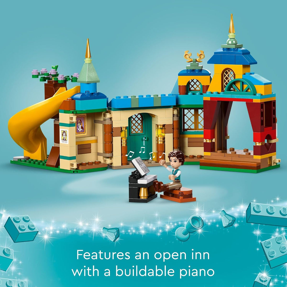 LEGO Disney Princess Rapunzel’s Tower & The Snuggly Duckling Tangled Building Toy with Flynn Rider and Mother Gothel Mini-Dolls, Disney Princess Toy, Fun Gift for Girls and Boys Ages 6 Plus, 43241