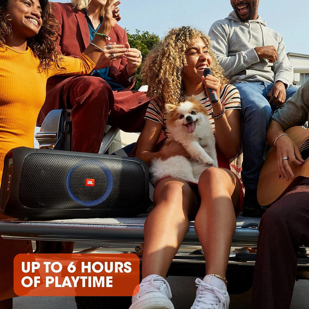 JBL PartyBox On-The-Go with Wireless Microphone — Black