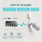 TP-Link TL-SF1005P V2 | 5 Port Fast Ethernet PoE Switch | 4 PoE+ Ports @67W | Desktop | Plug & Play | Sturdy Metal w/Shielded Ports | Fanless | Limited Lifetime Protection | Extend & Priority Mode