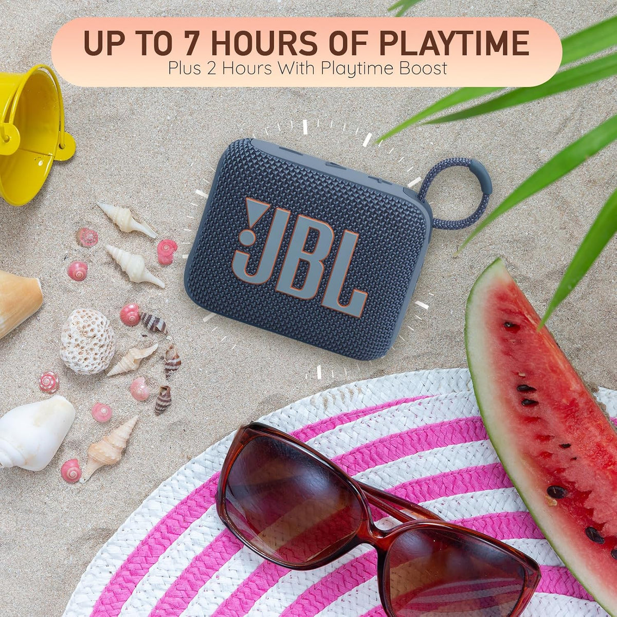 JBL Go 4 with Boomp Cleaning Cloth — White