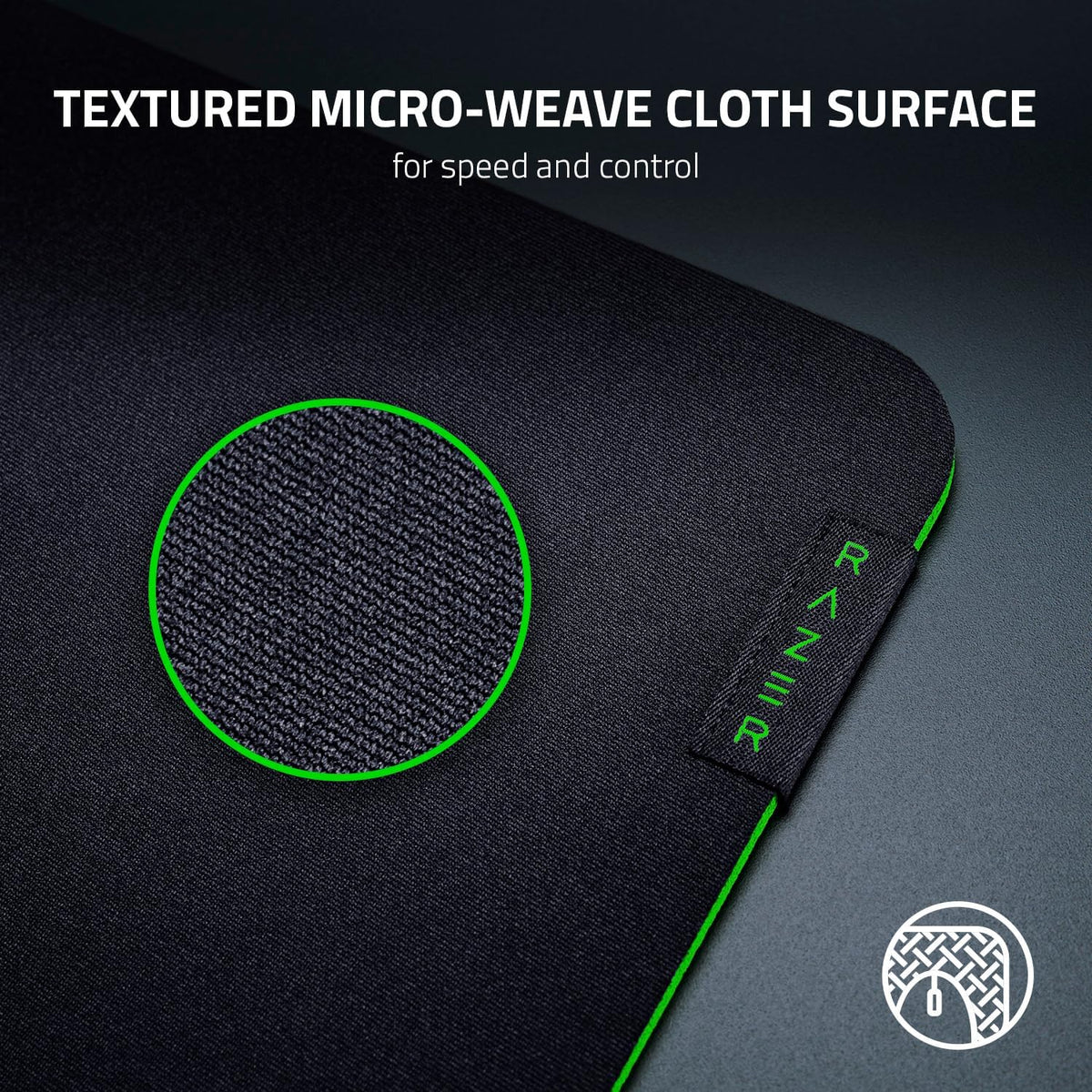 Razer Gigantus V2 Cloth Gaming Mouse Pad - Medium - RZ02-03330200-R3M1 — Black — product image 3